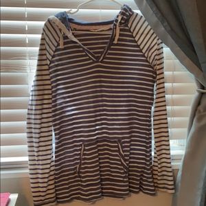 Hooded light weight sweatshirt